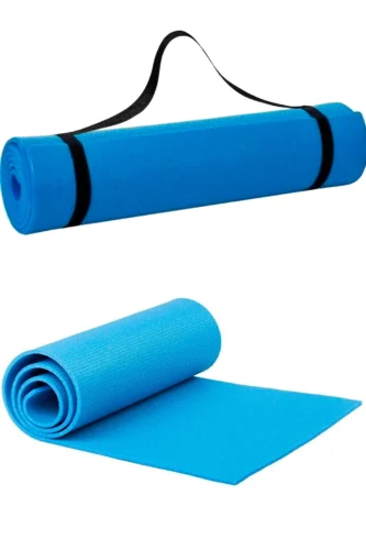 Pilates Minderi Yoga Minderi Taşıma Askılı Pilates Minderi Pilates Matı Yoga Matı 6 Mm (Mavi)