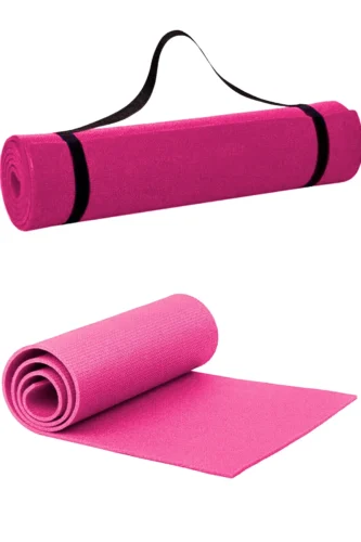 Pilates Minderi Yoga Minderi Taşıma Askılı Pilates Minderi Pilates Matı Yoga Matı 6 Mm (Pembe)